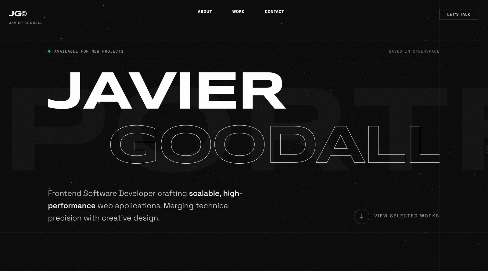 Javier Goodall Portfolio